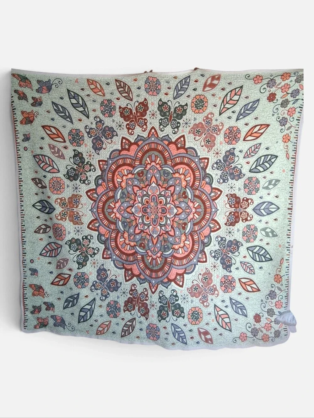 Bohemian Quilt Full / Queen Rust Orange